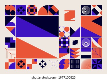 Generative design artwork graphics of bizarre computer vector generated shapes and abstract geometric design elements, useful for web background, poster fine arts, front page covers and digital prints