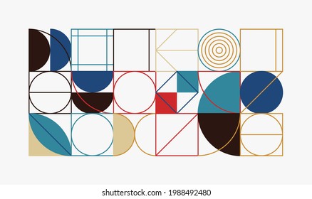 Generative design artwork graphics of bizarre computer vector generated shapes and abstract geometric design elements, useful for web background, poster fine arts, front page covers and digital prints