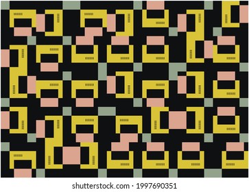 Generative design artwork graphics of bizarre computer vector generated shapes and abstract geometric design elements, useful for web background, poster fine arts, front page covers and digital prints