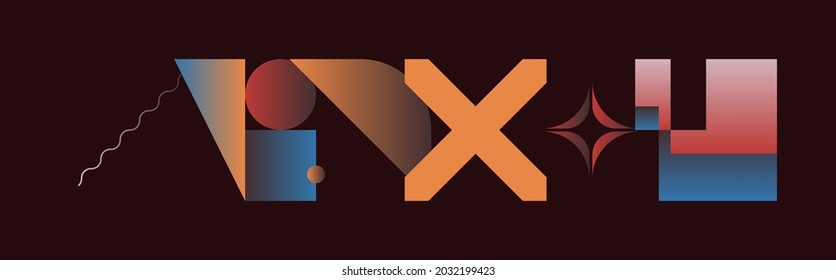 Generative design artwork graphics of bizarre computer vector generated shapes and abstract geometric design elements, useful for web background, poster fine arts, front page covers and digital prints