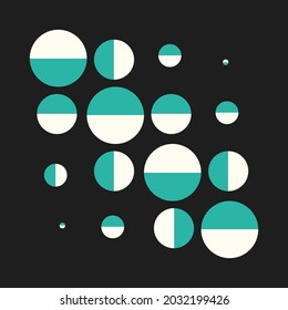 Generative design artwork graphics of bizarre computer vector generated shapes and abstract geometric design elements, useful for web background, poster fine arts, front page covers and digital prints