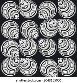 Generative design artwork graphics of bizarre computer vector generated shapes and abstract geometric design elements, useful for web background, poster fine arts, front page covers and digital prints