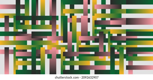 Generative design artwork graphics of bizarre computer vector generated shapes and abstract geometric design elements, useful for web background, poster fine arts, front page covers and digital prints