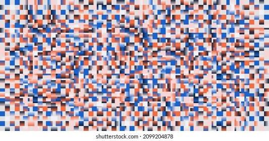 Generative design artwork graphics of bizarre computer vector generated shapes and abstract geometric design elements, useful for web background, poster fine arts, front page covers and digital prints