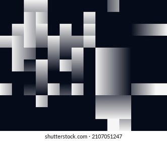 Generative design artwork graphics of bizarre computer vector generated shapes and abstract geometric design elements, useful for web background, poster fine arts, front page covers and digital prints