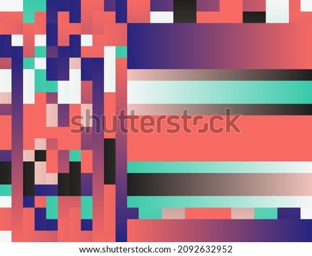 Generative design artwork graphics of bizarre computer vector generated shapes and abstract geometric design elements, useful for web background, poster fine arts, front page covers and digital prints