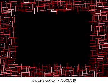 Generative dot line abstract frame background