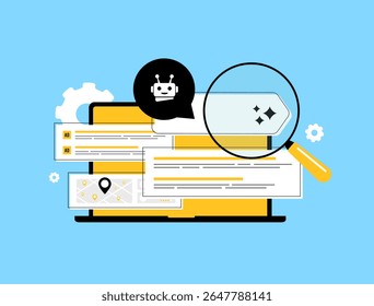 Generative engine optimization adapts SEO for AI-driven search experiences. Generative engine optimization supports content visibility. Search generative experience and generative AI SEO illustration