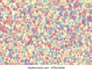 Generative geometric triangle seamless pattern. Vector illustration