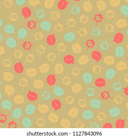 Generative random pattern with chatbot and bubbles