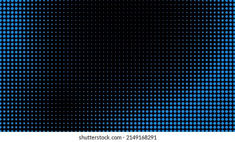 Generative Real Time Art. Screen Media Technology. Code, Digital Creative. Coding Abstract Video Trippy. Mesh LCD Display. Array From Dots. Scale Size Different Hole Space.