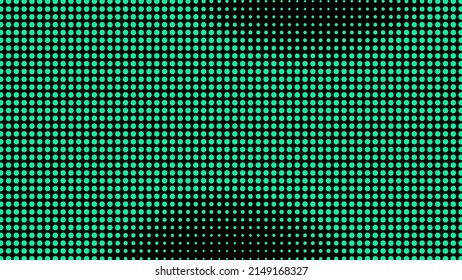 Generative Real Time Art. Screen Media Technology. Code, Digital Creative. Coding Abstract Video Trippy. Mesh LCD Display. Array From Dots. Scale Size Different Hole Space.