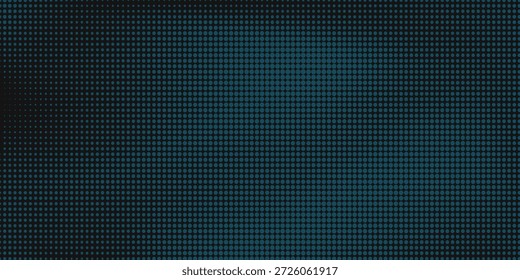 Generative real time art. Screen media technology. Code, digital creative. Coding abstract video trippy. Mesh LCD display. Array from dots. Scale size different hole space.
