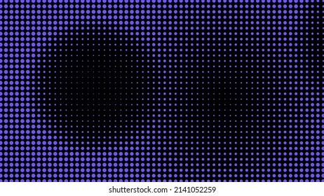 Generative realtime art. Screen media technology. Code, digital creative. Coding abstract video trippy. Mesh LCD display. Array from dots. Scale size different hole space.