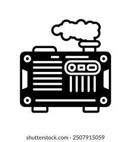 Generator Glyph Icon, Vector illustration