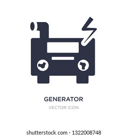 generator icon on white background. Simple element illustration from Astronomy concept. generator sign icon symbol design.