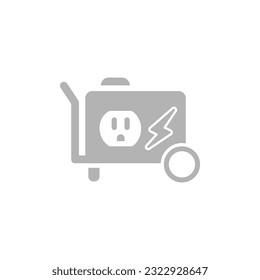 generator icon on a white background, vector illustration