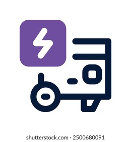 generator icon. vector dual tone icon for your website, mobile, presentation, and logo design.