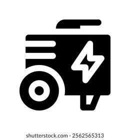 generator icon. vector glyph icon for your website, mobile, presentation, and logo design.