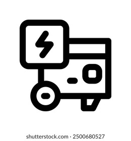 generator icon. vector line icon for your website, mobile, presentation, and logo design.