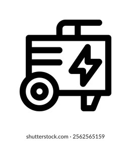 generator icon. vector line icon for your website, mobile, presentation, and logo design.