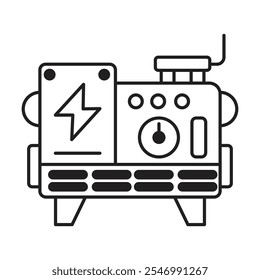 Generator icon vector on white background