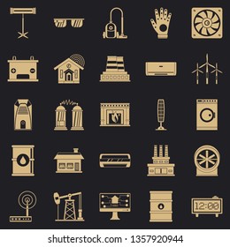 Generator icons set. Simple set of 25 generator vector icons for web for any design