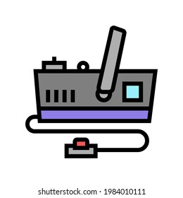 Generator Rauchfarbe Symbol Vektorgrafik. Rauchzeichen des Generators. einzelne Symbolillustration