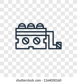 Generator vector icon isolated on transparent background, Generator logo concept