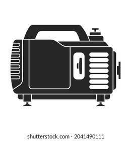 Generator vector icon.Black vector icon isolated on white background generator.