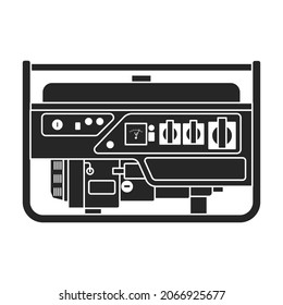 Generator vector icon.Black vector icon isolated on white background generator.