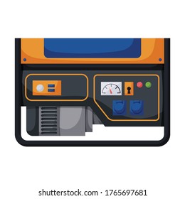 Generator Vektorsymbol.Cartoon Vektorsymbol einzeln auf weißem Hintergrund.