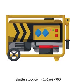 Generator vector icon.Cartoon vector icon isolated on white background generator.