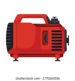Generator vector icon.Cartoon vector icon isolated on white background generator.