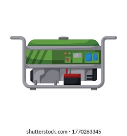 Generator vector icon.Cartoon vector icon isolated on white background generator.