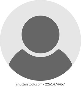Generic Anonymous Social Media Web User Account Profile Avatar Image Symbol Icon. Vector Image.