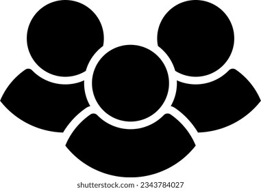 Generic Anonymous Social Media Web User Account Group Team Profile Avatar Symbol Icon Set. Vector Image.