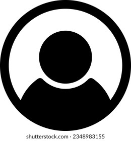 Generisches anonymes Webbenutzerkonto in sozialen Medien Avatar-Bildsymbol-Symbol Vektorbild.