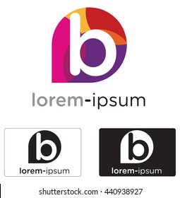 Generic B letter logo concept,symbol illustration icon.