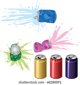 generic cans and garbage