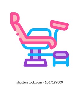 generic chair color icon vector. generic chair sign. isolated symbol illustration
