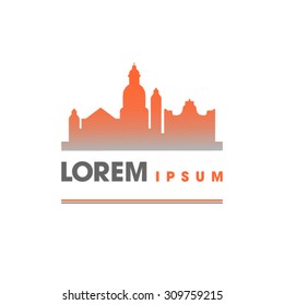 Generic city skyline with name below
