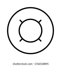 Generic currency symbol (sign). Vector eps10, black isolated on white