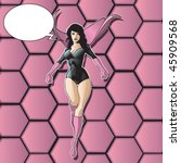 Generic Female Flying Superhero