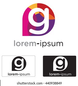 Generic G letter logo concept,symbol illustration icon.