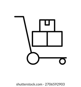 Productos genéricos o paquetes apilados, que representan el inventario, los artículos almacenados o los productos de la cadena de suministro.