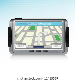 Generic GPS Device icon with reflection