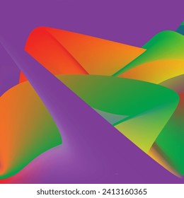 Generic gradient layout colorful background design. Contrast bright colours in violet and green