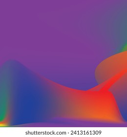 Generic gradient layout colourful background design. Gloomy waves purple backdrop