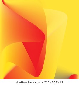 Generic gradient layout colourful background design. Yellow wallpaper with red accents